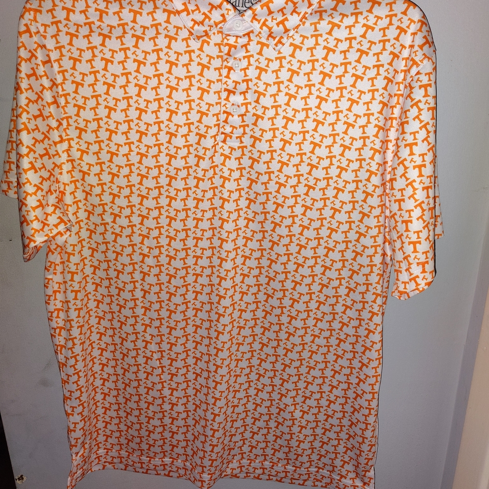 Hanes Men's Orange Power T (Tennessee Merch) Polo Shirt